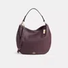Coach Restored Mae Hobo In Black Antique Nickel/oxblood
