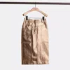 Coach Restored Metallic Leather Midi Skirt In Pyrite