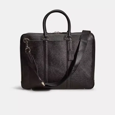 Coach Restored Metropolitan Slim Brief In Black
