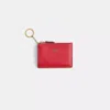 Coach Restored Mini Skinny Id Case In Red
