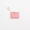 Coach Restored Mini Skinny Id Case In Brass/bubblegum