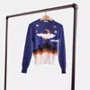 Coach Restored Moonscape Crewneck Sweater In Midnight Multi