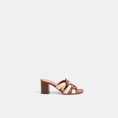 Coach Restored Nikki Sandal In Brown