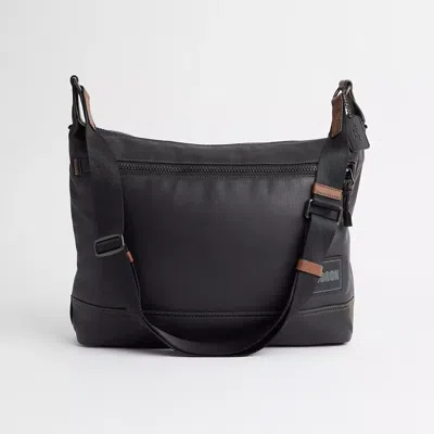 Coach Restored Pacer Messenger In Black Copper/black