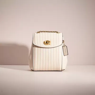 Coach Restored Parker Convertible Backpack 16 With Quilting In White