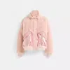 Coach Restored Pieced Fleece Jacket In Pink