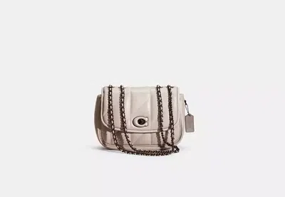 Coach Restored Pillow Madison Shoulder Bag With Quilting In V5/dove Grey