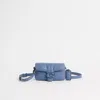 Coach Restored Pillow Tabby Shoulder Bag 18 In Pewter/washed Chambray