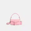 Coach Restored Pillow Tabby Shoulder Bag 18 In Silver/flower Pink