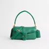 Coach Restored Pillow Tabby Shoulder Bag 26 In Brass/green