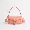 Coach Restored Pillow Tabby Shoulder Bag 26 In Brass/light Coral