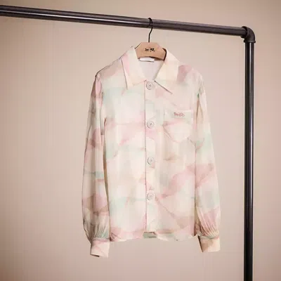Coach Restored Printed Uptown Shirt In White