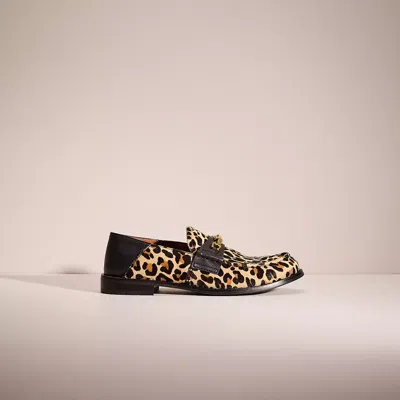 Coach Restored Putnam Loafer With Leopard Print In Natural