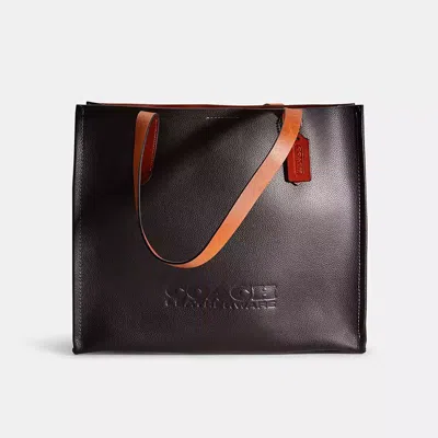 Coach Restored Relay Tote In Black