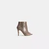 Coach Restored Remi Bootie In Snakeskin In Tan