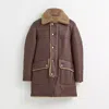 Coach Restored Reversible Shearling Coat In Honey Brown Dark Teak