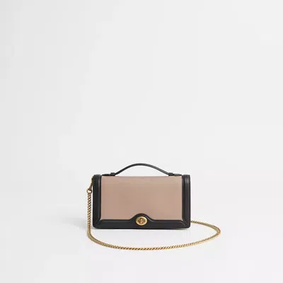 Coach Restored Riley Chain Clutch In Colorblock In Brass/stone Multi