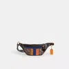 Coach Restored Rivington Belt Bag 7 With Horse And Carriage Print And Varsity Stripe