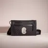 COACH RESTORED RIVINGTON CONVERTIBLE POUCH IN SIGNATURE JACQUARD WITH COACH PATCH