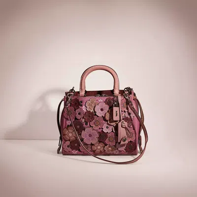 Coach Restored Rogue 25 With Tea Rose In Pewter/dusty Rose