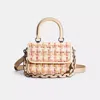 Coach Restored Rogue Top Handle Bag In Tweed In Silver/neutral Multi