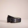 Coach Restored Roller Buckle Cut To Size Reversible Belt, 38mm In Midnight/bone