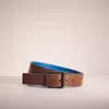Coach Restored Roller Buckle Cut To Size Reversible Belt, 38mm In Saddle/pacific