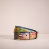 COACH RESTORED ROLLER BUCKLE CUT TO SIZE REVERSIBLE BELT IN RAINBOW SIGNATURE CANVAS, 38MM