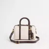 Coach Restored Ruby Satchel 25 In Colorblock In Brass/dove Grey Multi
