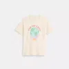 Coach Restored Save Our Earth T Shirt In Antique White