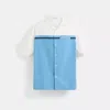 Coach Restored Scout Shirt In Blue Multicolor