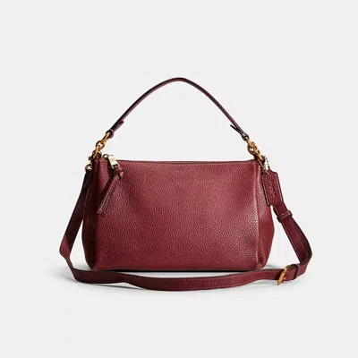 Coach Restored Shay Crossbody In Brass/wine