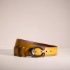 Coach Restored Signature Buckle Cut To Size Reversible Belt, 38mm In Flax/saddle