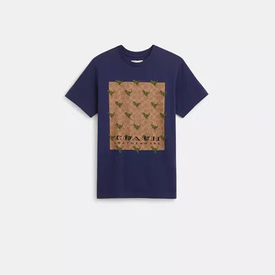 Coach Restored Signature Rexy T Shirt In Organic Cotton