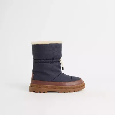 Coach Restored Ski Boot In Midnight Navy