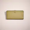 Coach Restored Skinny Wallet In Brass/moss