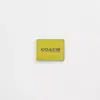 Coach Restored Slim Billfold Wallet In Key Lime/army Green