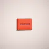 Coach Restored Slim Billfold Wallet In Red Orange/wine
