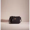 Coach Restored Slim Turnlock Crossbody In Brass/black
