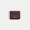 Coach Restored Small Snap Wallet In Gold/oxblood