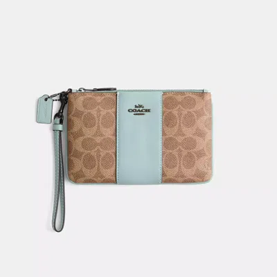 Coach Restored Small Wristlet In Colorblock Signature Canvas