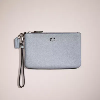 Coach Restored Small Wristlet In Gray