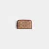 Coach Restored Small Zip Around Card Case In Signature Canvas