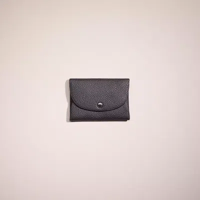 Coach Restored Snap Card Case In Colorblock In Black/midnight