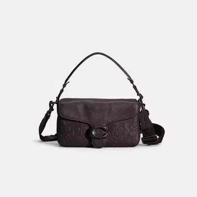 Coach Restored Soft Tabby Multi Crossbody In Signature Leather In Black Copper/black