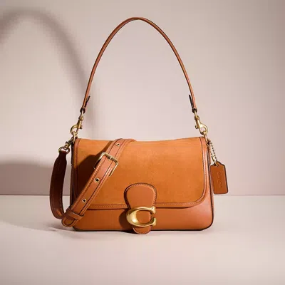 Coach Restored Soft Tabby Shoulder Bag In Brass/burnished Amber
