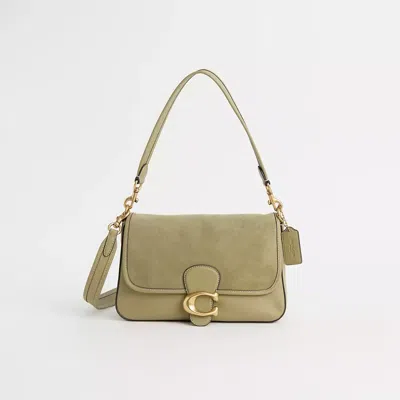 Coach Restored Soft Tabby Shoulder Bag In Brass/moss