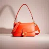 Coach Restored Soft Tabby Shoulder Bag In Brass/red Orange