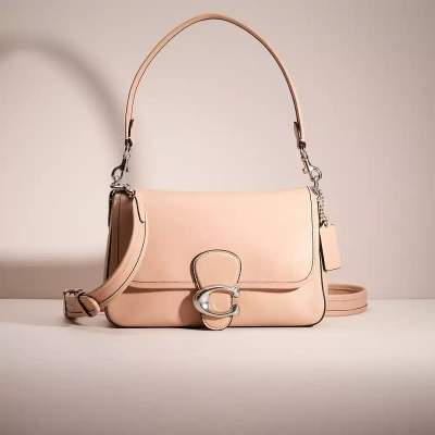 Coach Restored Soft Tabby Shoulder Bag In Silver/buff