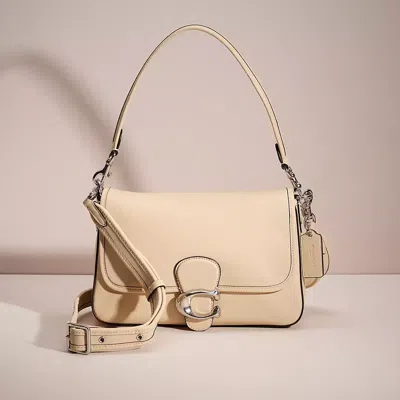 Coach Restored Soft Tabby Shoulder Bag In Silver/ivory